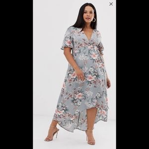 Missguided Plus Midi Wrap Dress